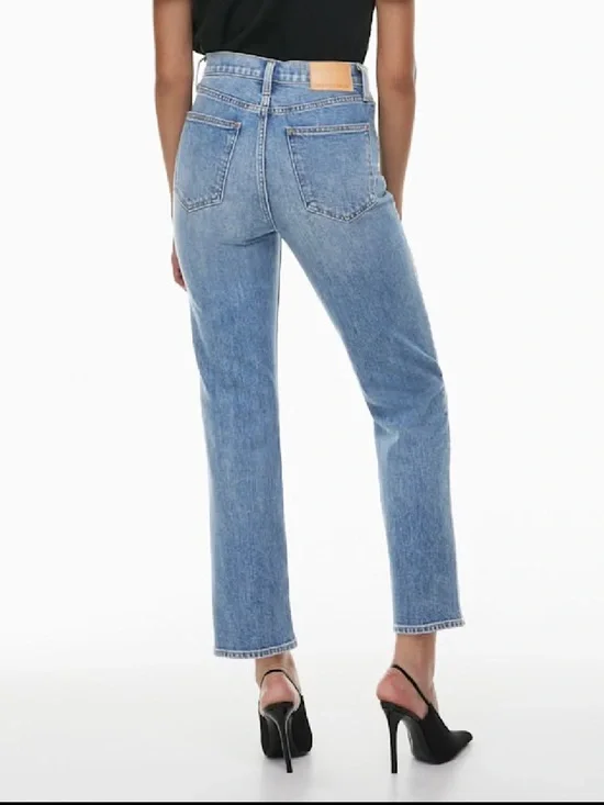 Aritzia Denim Forum Arlo High Rise Straight Size 28 Inseam 28” - Picture 2 of 9